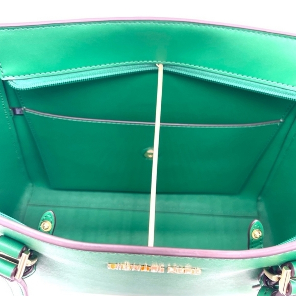 🔹️Michael Kors 🔹️Green Large Charlotte 3 in 1 Convertible Tote Bag ✨️💚 - Picture 9 of 12